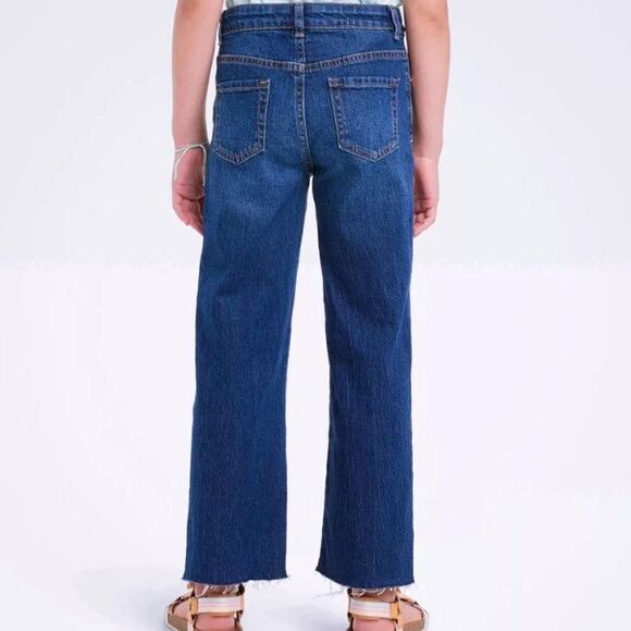 NWT Girls Cat & Jack Wide Leg-Raw Hem-Adjustable Waist-Stretch Various Sizes - Picture 2 of 2